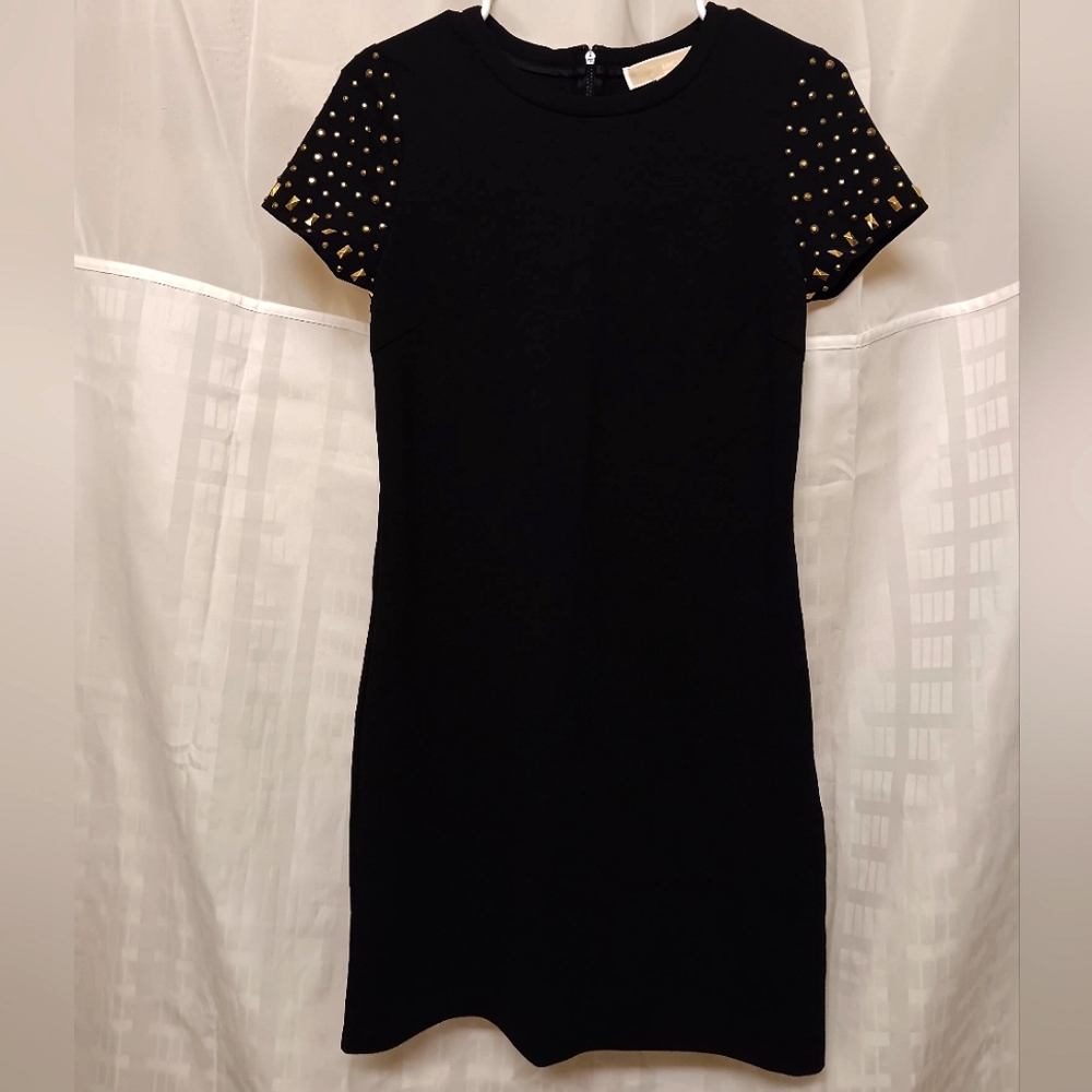 MK MICHAEL KORS LBD With Embellished Short Sleeve